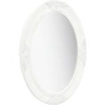 vidaXL Specchio da Parete Stile Barocco 50x70 cm Bianco
