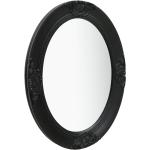 Specchi ovali barocchi neri di legno con cornice Vidaxl 