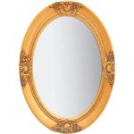 Specchi ovali barocchi dorati di legno con cornice Vidaxl 
