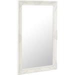 vidaXL Specchio da Parete Stile Barocco 60x100 cm Bianco