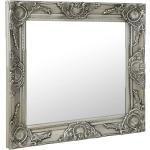 vidaXL Specchio da Parete Stile Barocco 60x60 cm Argento