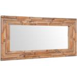 vidaXL Specchio Decorativo in Legno di Teak 120x60 cm Rettangolare