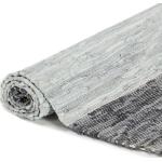Tappeti grigi di pelle design Vidaxl 