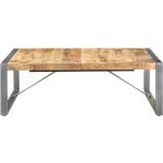 Tavolini industriali grigi in legno di mango Vidaxl 