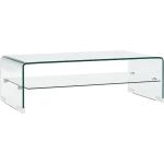Tavolini minimalisti trasparenti di vetro Vidaxl 