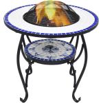 Barbecue blu in acciaio da tavolo Vidaxl 