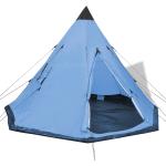 Tende da campeggio azzurre per 4 persone Vidaxl 