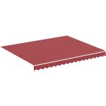 vidaXL Tessuto di Ricambio per Tenda da Sole Rosso Borgogna 3x2,5 m