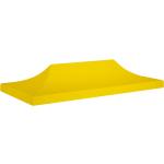 Tendoni gialli in PVC pieghevoli per gazebo Vidaxl 
