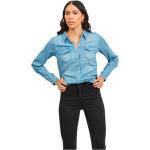 Vila Bista Long Sleeve Denim Shirt Blu XL Donna