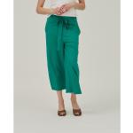 Pantaloni culotte scontati verdi XS in viscosa per Donna Vila 
