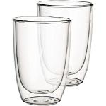 Bicchieri 450 ml trasparenti di vetro con doppio fondo 2 pezzi da tè Villeroy & Boch Artesano 