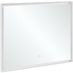 Villeroy & Boch Subway 3.0 specchio con illuminazione LED, rettangolare, 1000x750x47.5 mm, A46310, colorazione: Bianco Opaco