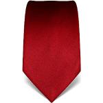 Cravatte tinta unita rosse di seta antimacchia per Uomo Vincenzo Boretti 