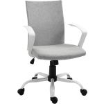 Sedie grigio chiaro in tessuto con altezza regolabile da ufficio 