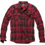 Camicie rosse S di cotone per Uomo Vintage Industries 