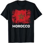 Vintage Morocco Flag Shirt Patriotic Moroccan Flag
