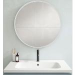 Specchi rotondi bianchi con cornice diametro 70 cm 