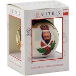 Vitbis A0025 Set Ornamenti di Natale in Vetro 