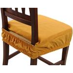Cuscini gialli tinta unita per sedie 