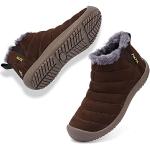 Stivali invernali larghezza C marroni numero 45 con allacciatura elasticizzata con tacco sopra i 9 cm impermeabili per Uomo 