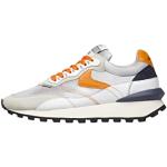 VOILE BLANCHE QWARK Hype Man-Sneakers in Suede e Tessuto Tecnico-Grigio, Arancione 43