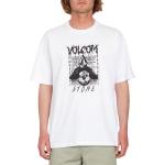 Magliette & T-shirt scontate bianche S di cotone mezza manica con manica corta per Uomo Volcom 