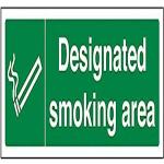 VSafety Designated Smoking Area Segnale di proibiz