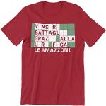 Vulfire Maglietta Uomo Le amazzoni (Rosso, XXL)