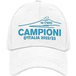 Cappelli sportivi scontati bianchi di cotone per Donna SSC Napoli 