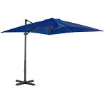 Basi azzurre in alluminio per ombrelloni 