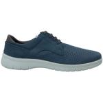 Sneakers basse blu navy numero 40 di gomma con stringhe per Uomo Melluso Walk 