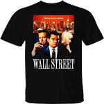 Wall Street, Movie, Charlie Sheen, Oliver Stone, Money, Gordon Gekko, T-Shirt, Black Large