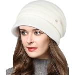 Cappelli invernali eleganti bianchi per Donna 
