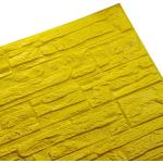 Carte da parati gialle in pietra autoadesive per cucina 