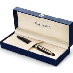 Waterman Expert penna roller nera con finiture oro, confezione regalo