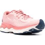 Sneakers stringate larghezza E scontate rosa in tessuto con stringhe Mizuno Wave Skyrise 