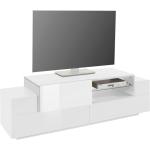 Mobili porta-tv design bianchi di vetro 