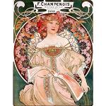 Poster Wee Blue Coo Alphonse Mucha 