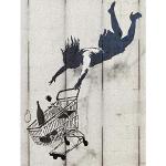 Wee Blue Coo Banksy Shop, poster con stampa artist