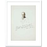 Wee Blue Coo Sigmund Freud Signed Psychoanalysis Framed Wall Art Print