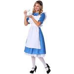 WEITING Alice nel paese delle meraviglie Costume Cosplay Anime cameriera uniforme dolce Lolita vestito costumi di Halloween per le donne, blu, XL