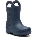 Stivali scontati blu scuro di gomma da pioggia per bambini Crocs 