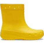Stivali scontati gialli di gomma da pioggia per Donna Crocs 