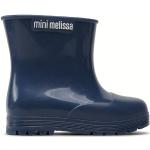 Stivali scontati blu scuro numero 21 di gomma da pioggia per bambini Melissa 