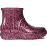 Stivali scontati rosa numero 35 di gomma con glitter da pioggia per bambini UGG 