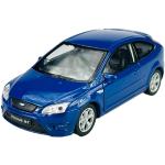 Welly Ford Focus St MK2 Blu 3 Porte 2009 1/34-1/39 Metal Model Auto Die Cast Nuovo in scatola