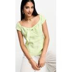 Magliette & T-shirt Regular Fit scontate verde lime di lino Whistles 