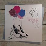 WHITE COTTON CARDS Code XE67 – 45,7 cm 18 Happy Birthday to You. a Mano Il ° Compleanno, Rosa