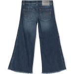 Jeans scontati classici blu navy in misto cotone 5 tasche per Donna Dondup Kids 